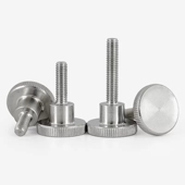 DIN464 304不锈钢大平头台阶螺栓滚花手拧螺丝 通闷孔螺母 DIN466