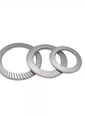 304/65MN双面斜齿印花垫圈DIN9250S防松防滑止退锁紧蝶形垫圈3-16