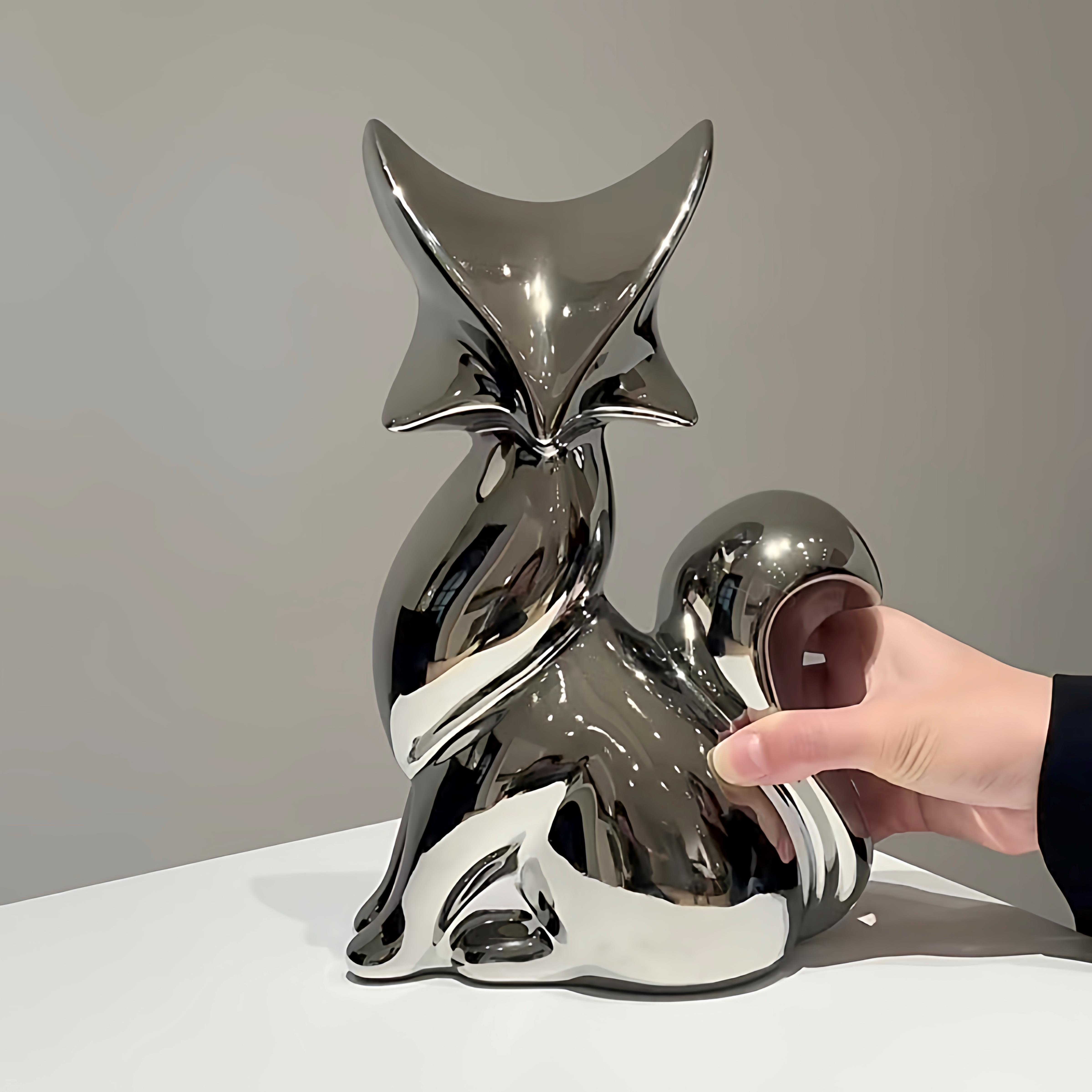 好有质感的狐狸电视柜摆件哦