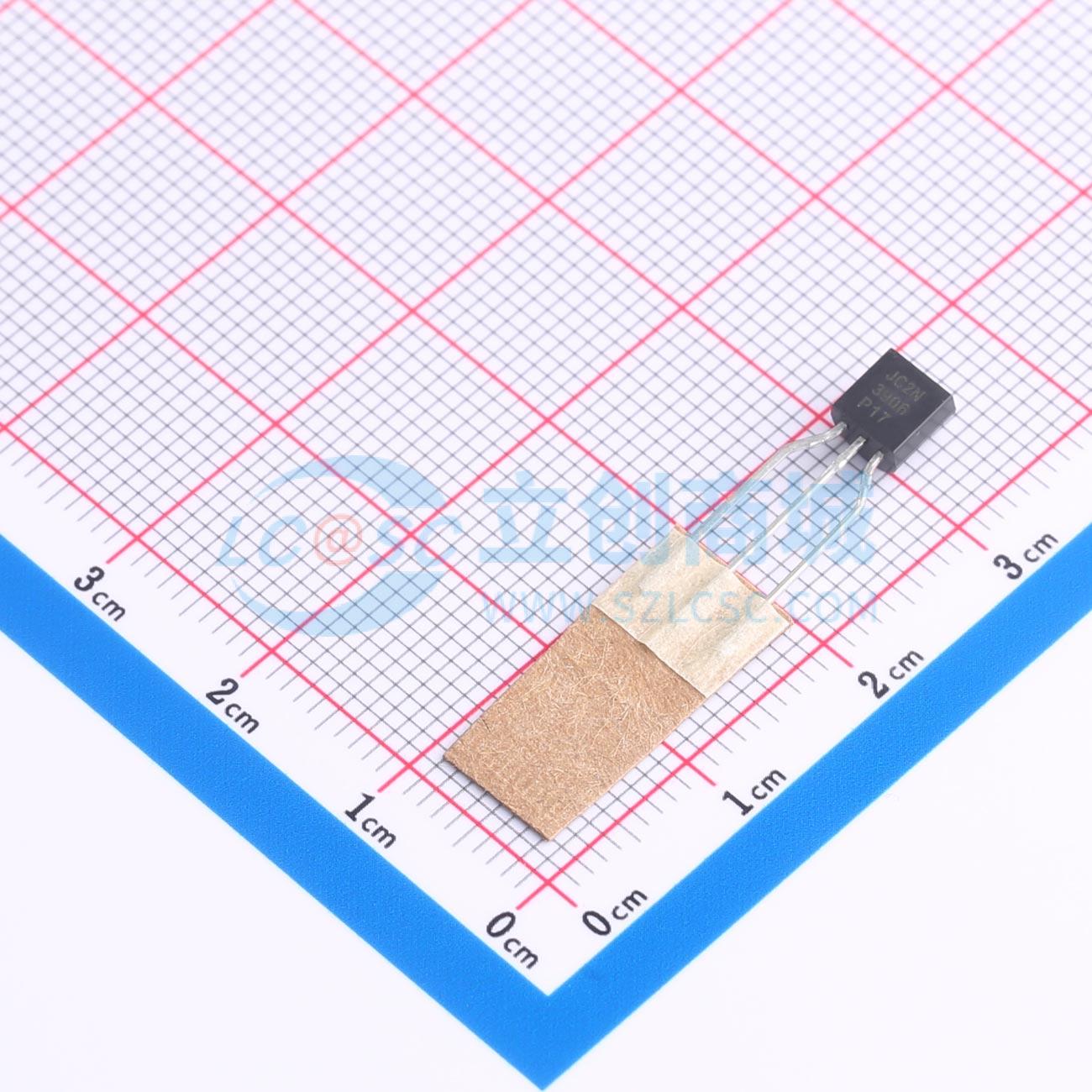 2N3906TF TO-92-3 三极管(BJT) ON(安森美)全新原装 电子元器件配