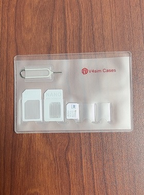 手机sim卡收纳袋miniSIM卡套手机nanoSIM卡托卡槽小卡收纳取卡针