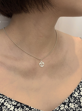 哆啦A梦机器猫铃铛银饰圆珠链