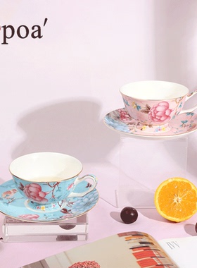 「浦poa」七夕春和景明杯碟精致英式下午茶陶瓷咖啡杯家用茶具