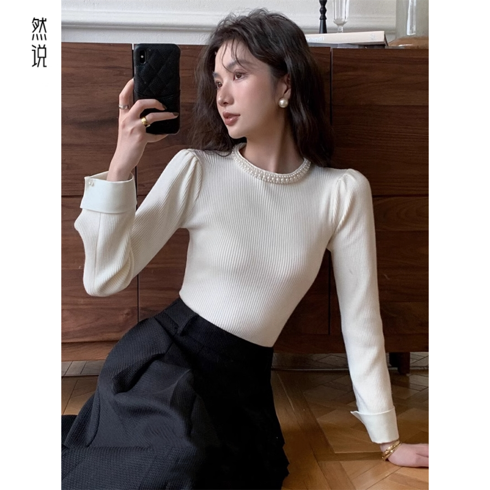 法式针织上衣高级感超好看