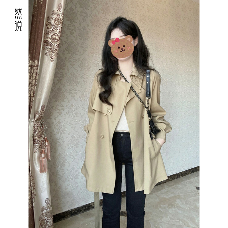风衣外套女2025年春秋季新款小个子今年流行高级感超好看韩系秋冬,女装/女士精品,常规大码外套,淘宝优惠券,粉丝福利购,淘宝优惠卷