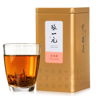 张一元茶叶正宗特级金骏眉80g罐装浓香型红茶新茶 蜜香黄芽茗茶