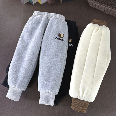 一条过冬儿童三层加绒加厚棉裤