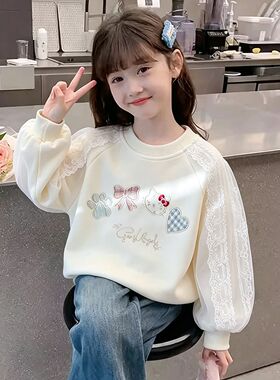 女童卫衣套头衫春秋款宝