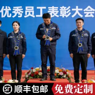 挂脖丝带绶带礼仪带定制颁奖仪式表彰高端员工新年会活动典礼晚会