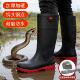 钢头钢底野钓加厚夏季 雨靴高水筒鞋 户外防钓鱼赶海 男士 野外防蛇鞋