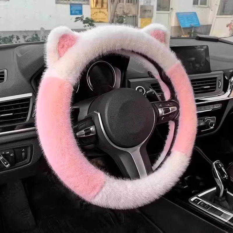 方向盘套毛绒汽车冬季轻把奢保暖防滑网红熊猫款可爱女款车套,汽车用品/电子/清洗/改装,方向盘套,淘宝优惠券,粉丝福利购,淘宝优惠卷