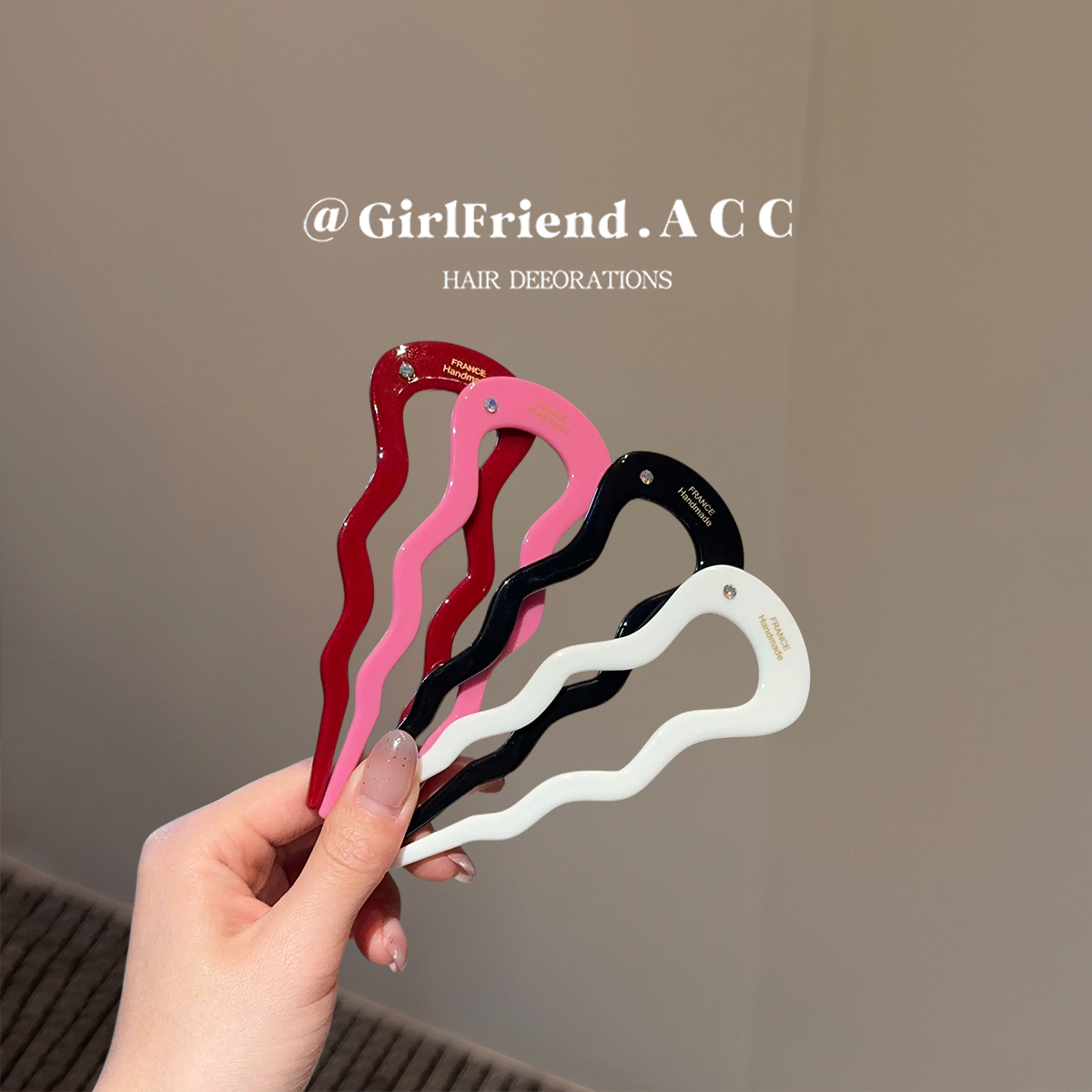 韩国东大门U型发簪！girlfriend