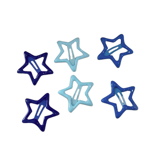 y2k多巴胺彩色星星发夹头饰可爱刘海夹前额碎发夹bb夹儿童侧边夹