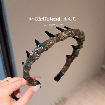 高颅顶布艺齿梳发箍！girlfriend