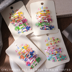 可爱水果儿童发夹碎发夹侧边夹头发的夹子新款发卡头饰刘海夹bb夹