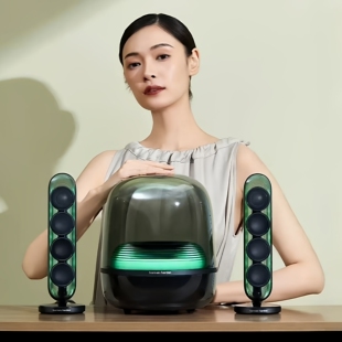 电脑礼物透明音响低音炮 哈曼卡顿水晶5代无线蓝牙音箱桌面台式