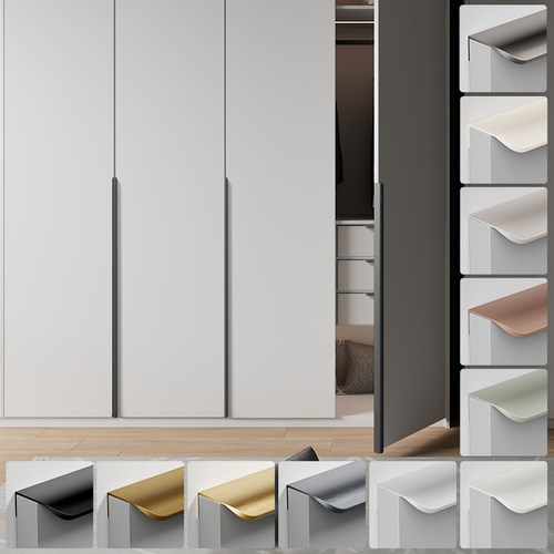 衣柜门隐形拉手现代简约门把手