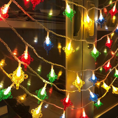 新品Fu character leXd lamp Chinese knot starry atmosphe.re l