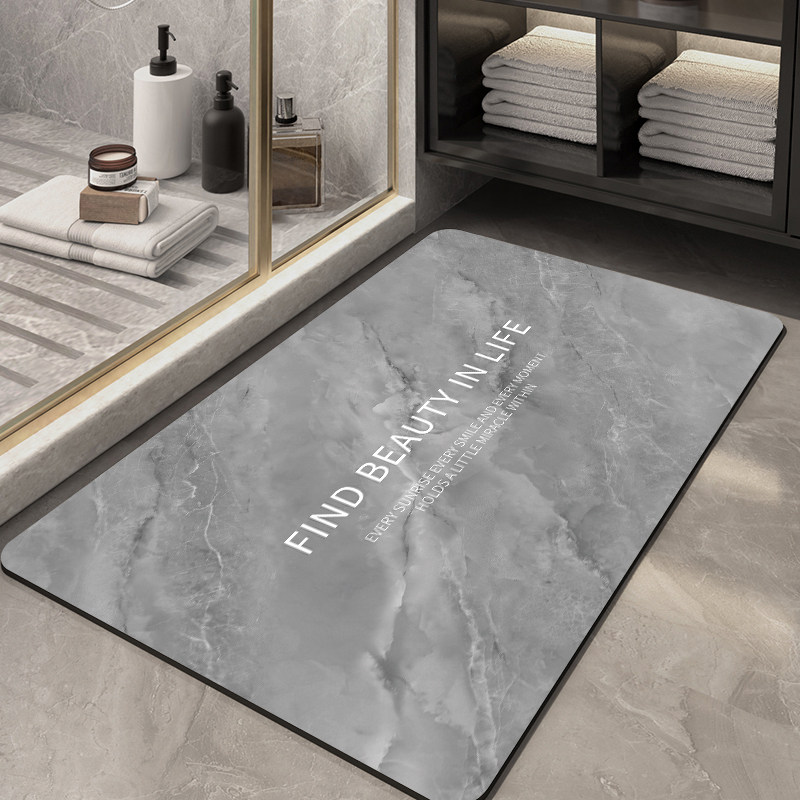 硅藻泥台垫地垫吸水速干防滑大理石纹卫生间门口加厚垫子脚垫地毯,居家布艺,家用脚垫,淘宝优惠券,粉丝福利购,淘宝优惠卷
