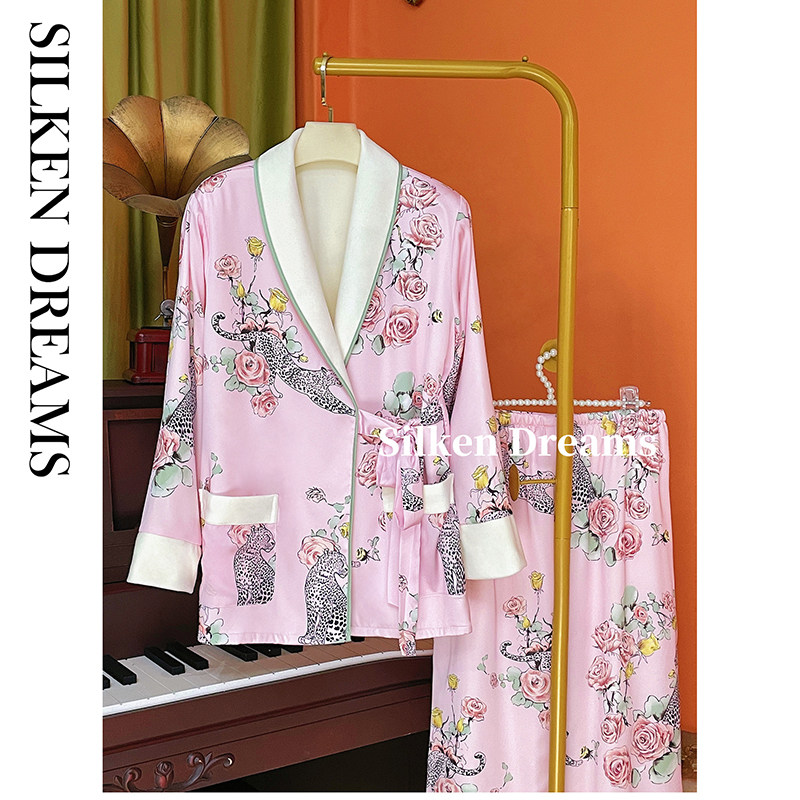 【白金周刊｜多伦多画册】冬季潮流海岛绒厚款睡衣家居服套装5 - 实物图
