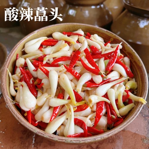 泡大蒜四川老坛子泡菜