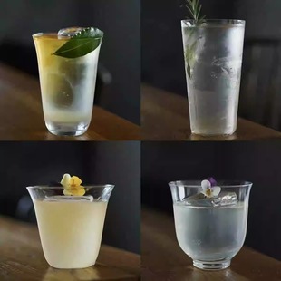 海波杯柯林杯鸡尾酒杯威士忌杯子日式 木村系列超薄玻璃杯水杯酒杯