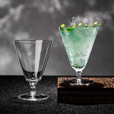 马天尼鸡尾酒杯矮脚V形调酒杯