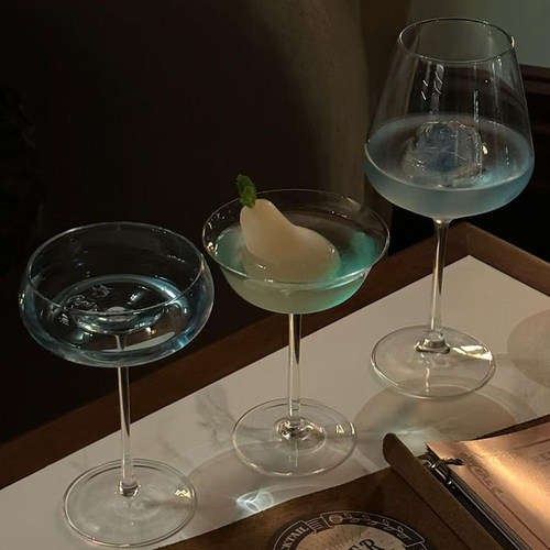 酒点半鸡尾酒杯水晶高脚杯