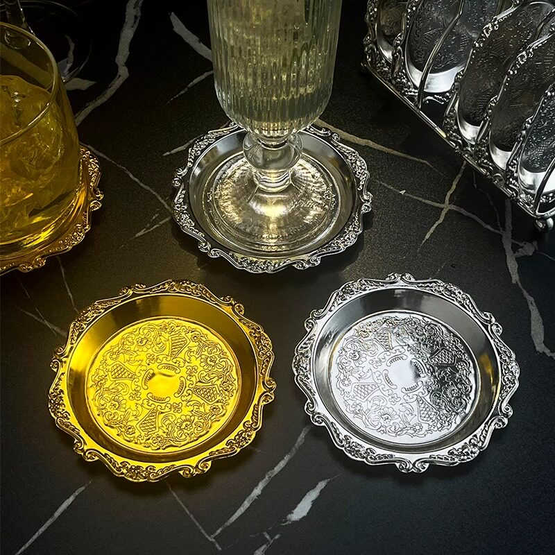 杯垫欧式刻花鸡尾酒杯垫