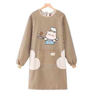 时尚可爱围裙家用厨房做饭罩衣餐饮专用卡通工作服女士秋冬季新款