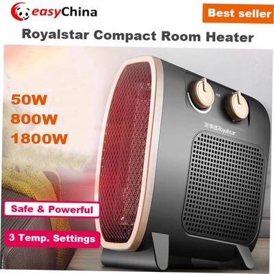 Compact Room Air Space Heater Warmer Fan 1800W Electric