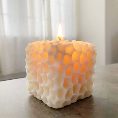 Cube Honeycomb Scented Candle Plaster Silicone Mold Food Gra