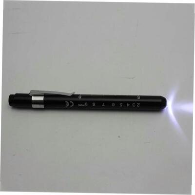1pc black medical pen light torch doctor nurse first aid poc