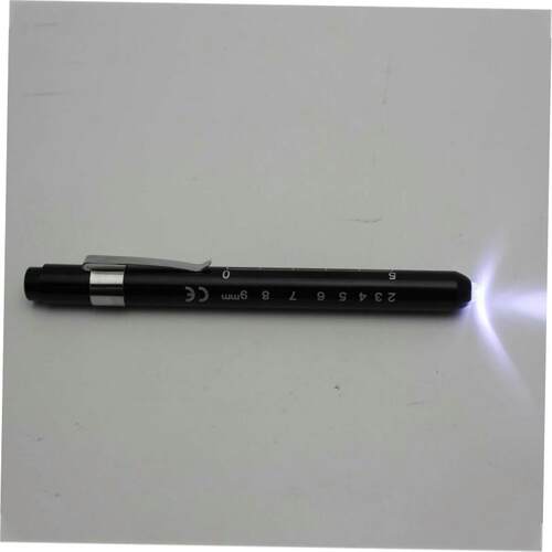 1pc black medical pen light torch doctor nurse first aid poc