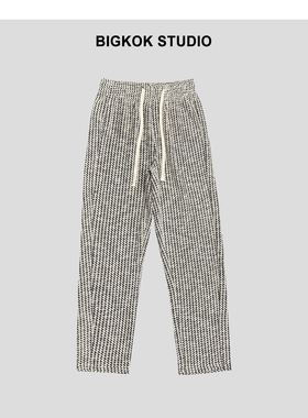 海与浪 男士提花休闲裤宽松运动百搭长裤裤子春季新款男裤卫裤