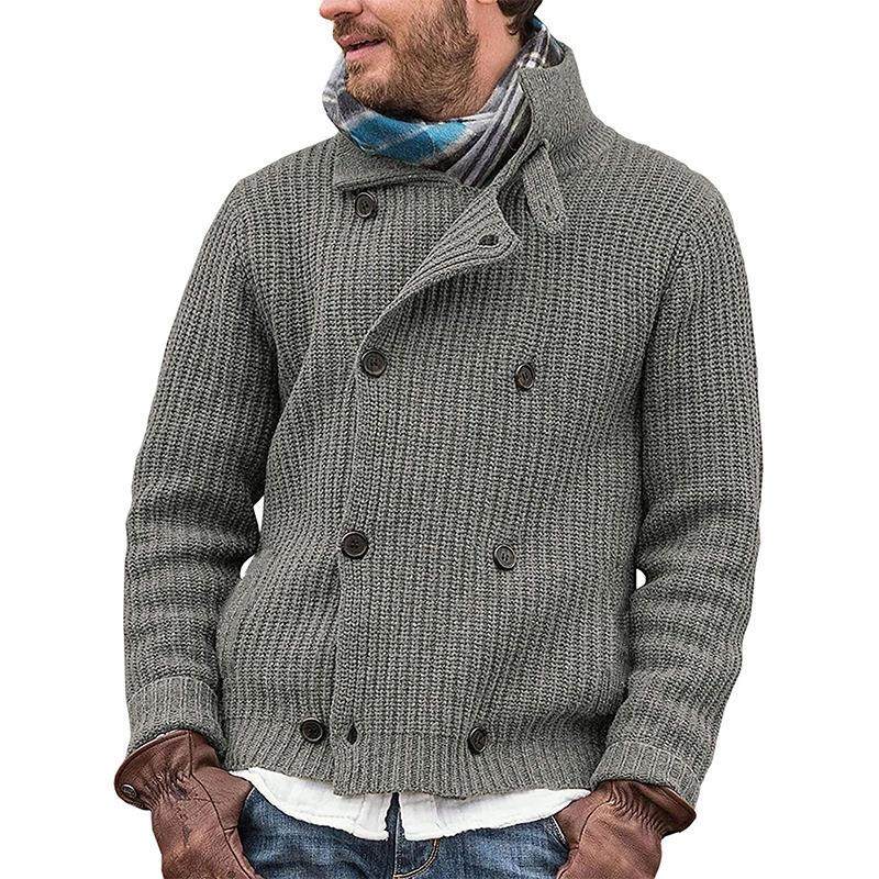 Oversized sweater men's knitted jacket, Asian style men's