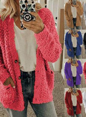 Women's sweater jacket plus size top