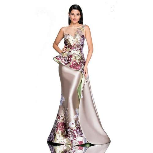 Evening gown for women, grand and high slit gown for