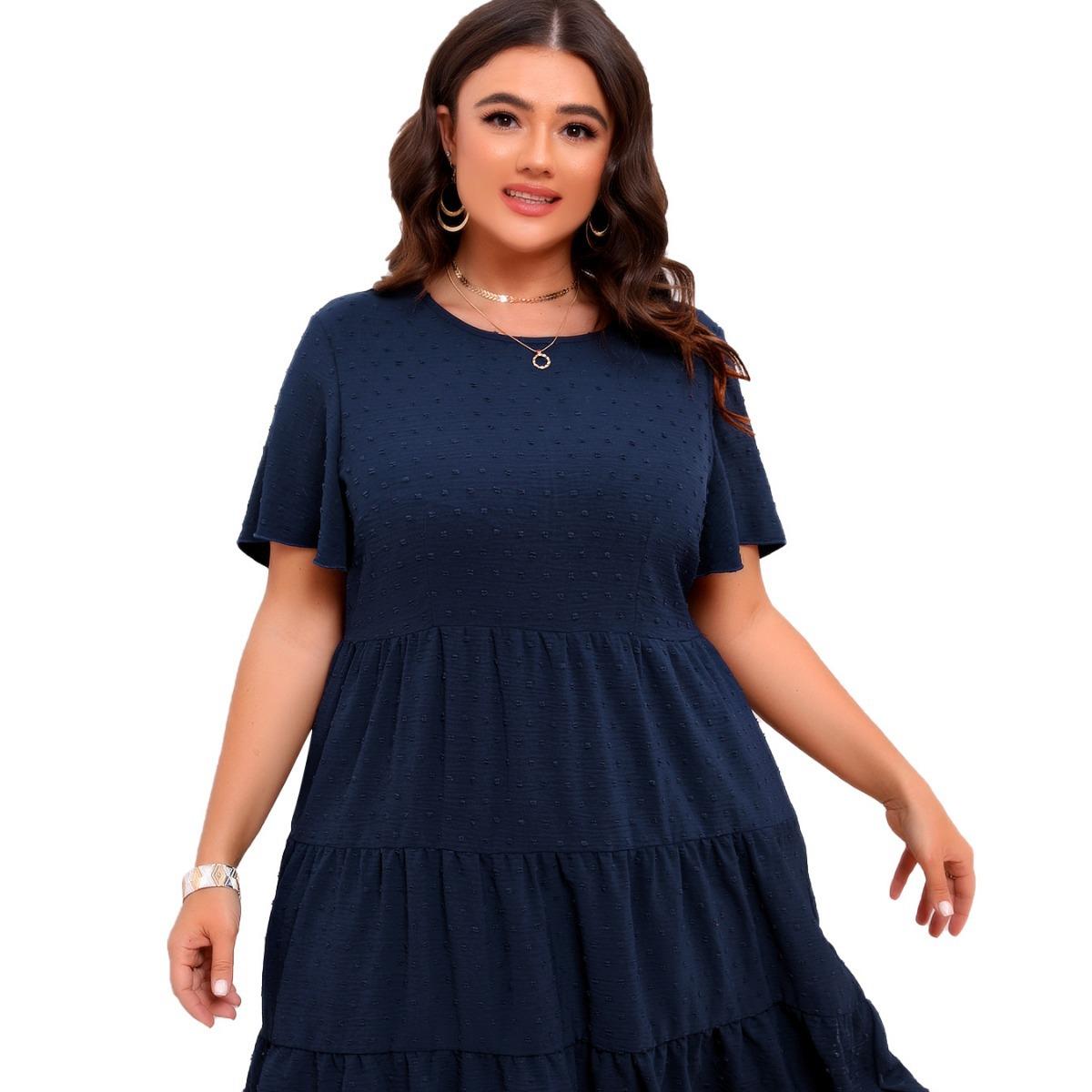 Large size small wool ball dress 大码小毛球连衣裙