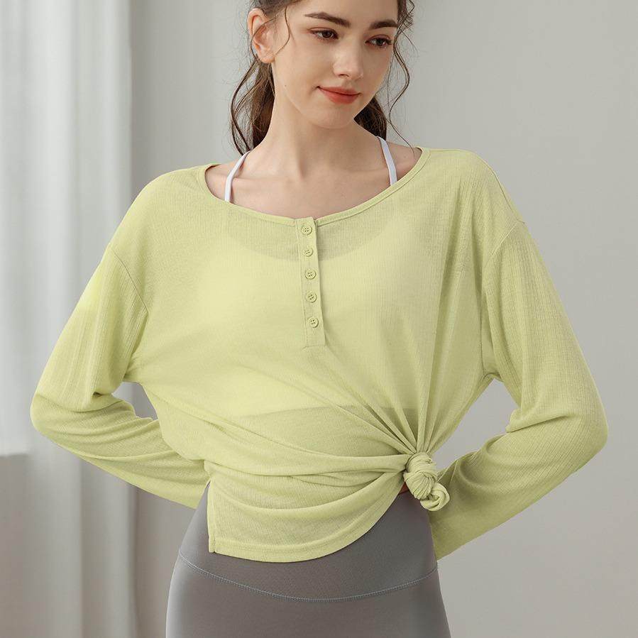 Thin Sunscreen Yoga Clothing, Training Shirt, Fitness Top,