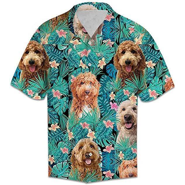 Golden Retriever Shirt Style Shirt for Men
