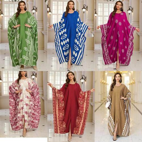 Printed beach cover up dress bikini swimsuit cover up