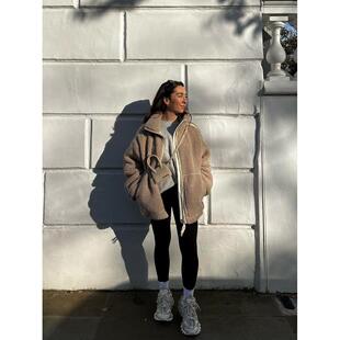 zipper anti outdoor jacket cashmere Women