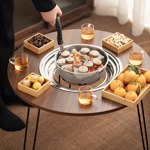 烧烤桌子家用户外庭院休闲圆形