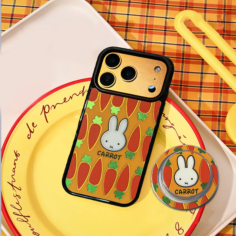 米菲兔黄色底胡萝卜适用于苹果12手机保护壳高颜值16promax潮流手机壳创意17pro手机保护套卡通可爱,3C数码配件,手机保护套/壳,淘宝优惠券,粉丝福利购,淘宝优惠卷
