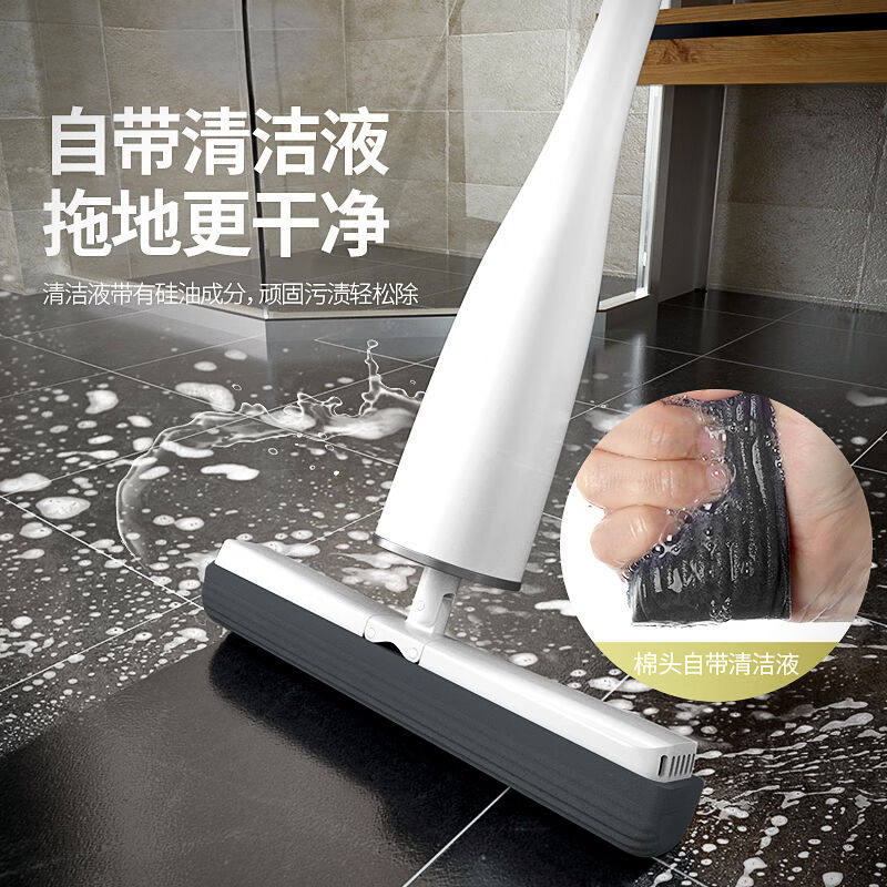 宝家洁自甩水滚轮挤水时尚海绵舒棉拖把吸水免手洗瓷砖地板懒人拖使用感如何?