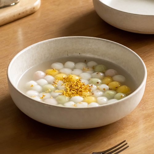 复古陶瓷深盘家用菜盘