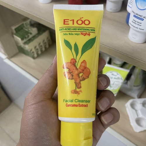 越南E100姜黄洗面奶姜黄提取物洗面乳100g