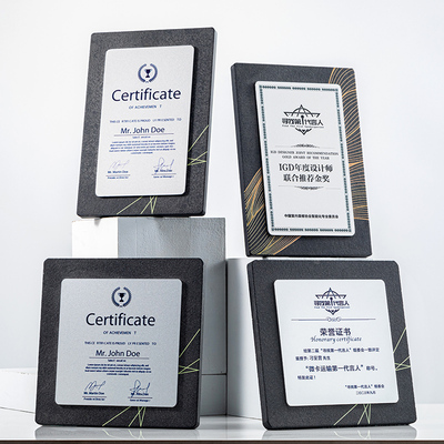 高端木制奖牌定制证书定做