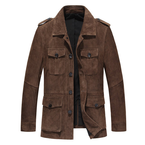 复古机车皮衣外套